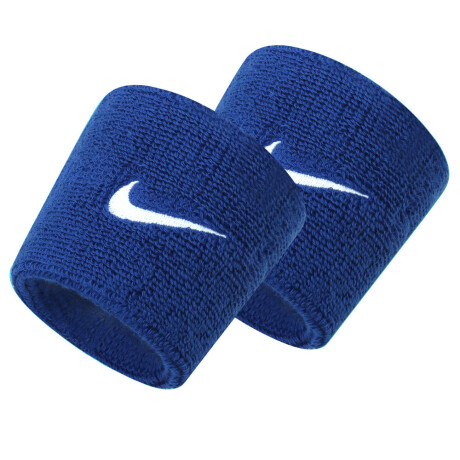 Muñequera Nike Swoosh Wristbands Royal Blue/White Color Único