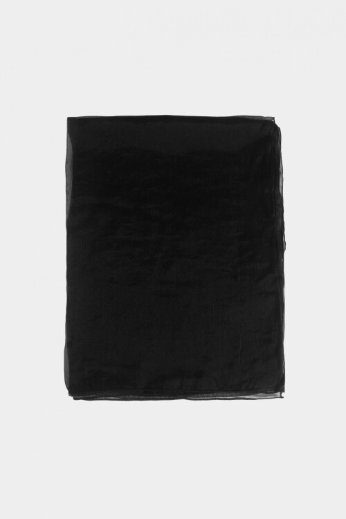 Pashmina plisada soft negro