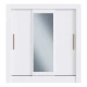 Placard Ropero 3 Puertas Corredizas Dormitorio Con Espejo Blanco