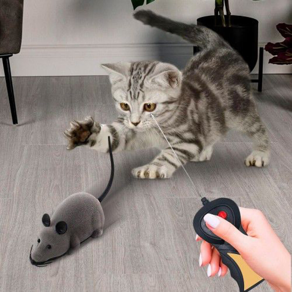 Ratón Control Remoto Juguete Gatos 