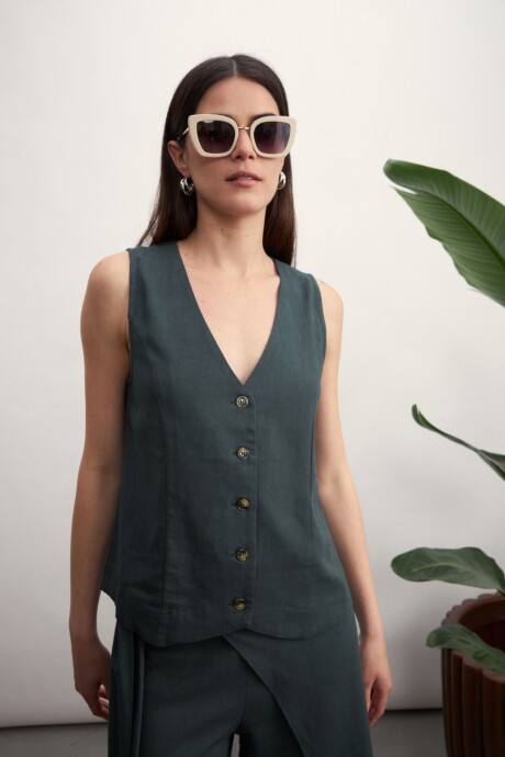 Chaleco Chelsy Verde oscuro