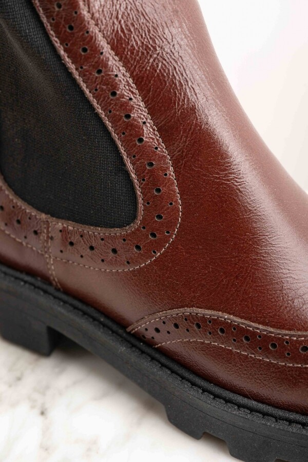 Bota Cuero Cafe