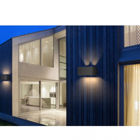 Spot aplique doble led ángulo regulable 18W IP65 GRIS