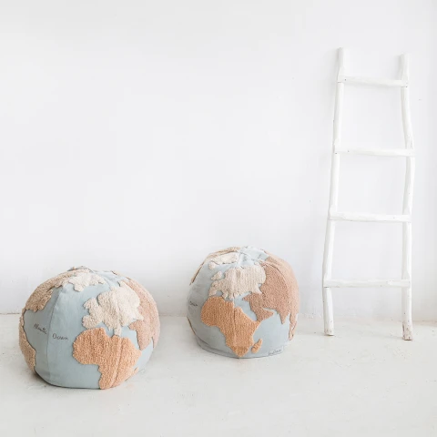 Pouf Lavable - World Map Pouf Lavable - World Map