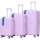 Set X3 Valijas De Viaje Rígidas 4 ruedas 20, 24 y 28 Violeta