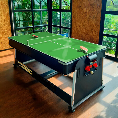 Mesa Pool Multijuego Giratoria 4en1 Ping Pong Hockey Mesa Pool Multijuego Giratoria 4en1 Ping Pong Hockey