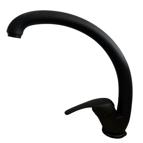 Grifería de cocina Monocomando de mesada Capri Pico alto negro mate Grifería De Cocina Monocomando De Mesada Capri Pico Alto Negro Mate