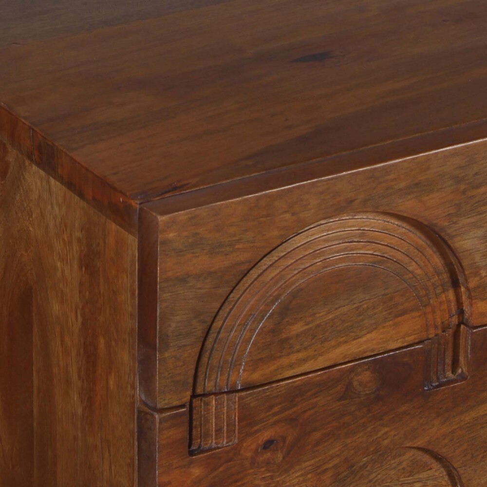 APARADOR MDF-Y-MADERA MARRON GEOMETRIC