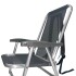 Silla Playa Pesa Alum. Baja C/mochila Apta 120kg Buzios Zaka GRIS