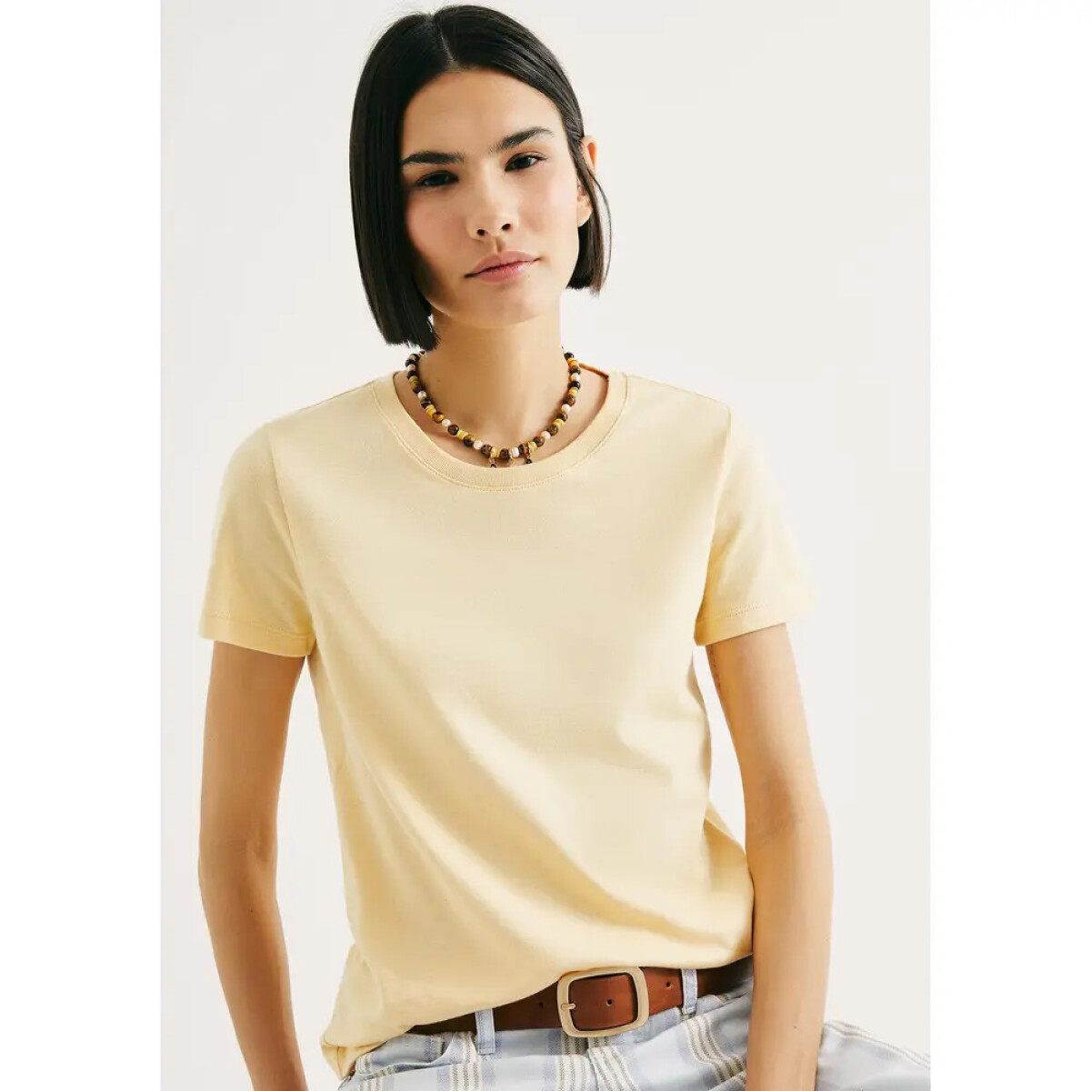 BLUSA MM FEM - AMARELO CLARO 