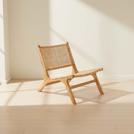 BUTACA RATTAN-Y-MADERA NATURAL-BEIGE KOMODO NATURAL