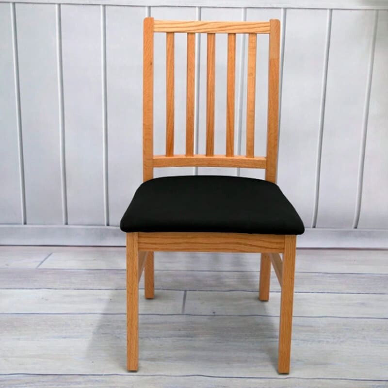 Funda de almohadón de silla negro