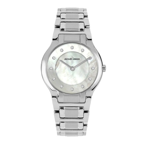 Reloj Jacques Lemans 1-2167B Florence de acero inoxidable con esfera madreperla Reloj Jacques Lemans 1-2167b Florence De Acero Inoxidable Con Esfera Madreperla