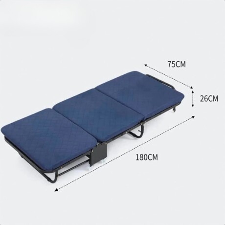 Catre cama plegable Lumax 180x75cm Acolchonado p/camping Catre cama plegable Lumax 180x75cm Acolchonado p/camping