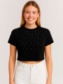 Remera Mulher Negro