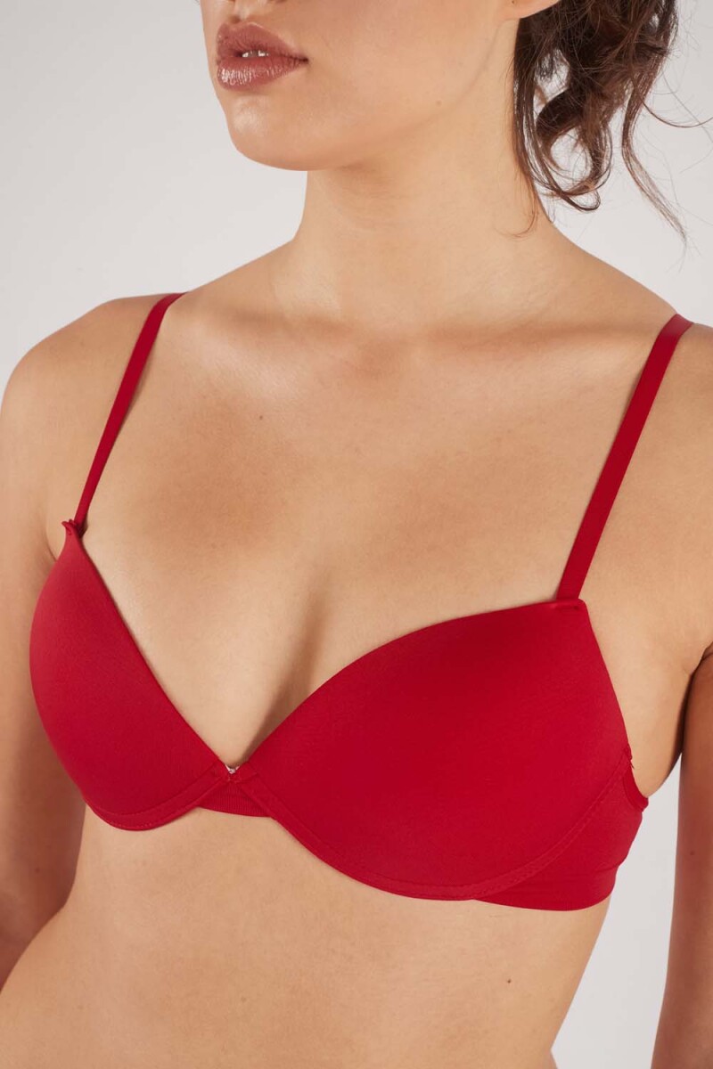 Soutien PIMENTON Push Up - Rojo Carmín 