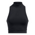 UA Run Anywhere Crop Tank-GRN BLK-001