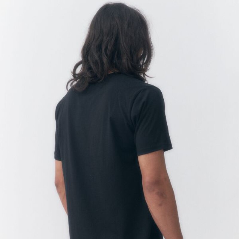 Remera Quiksilver Logo Negro