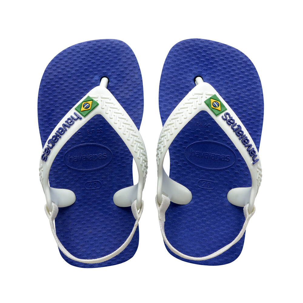 Sandalias Havaianas N.B. Brasil Logo FC Niños Azul Naval