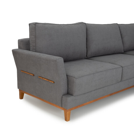 Rinconera Amadeus Chica - Tela Microfibra - Chaise Derecho 2160 (Grafito)
