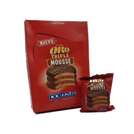 Alfajor PORTEZUELO Triple x12 Alfajor PORTEZUELO Triple oro Mousse X12