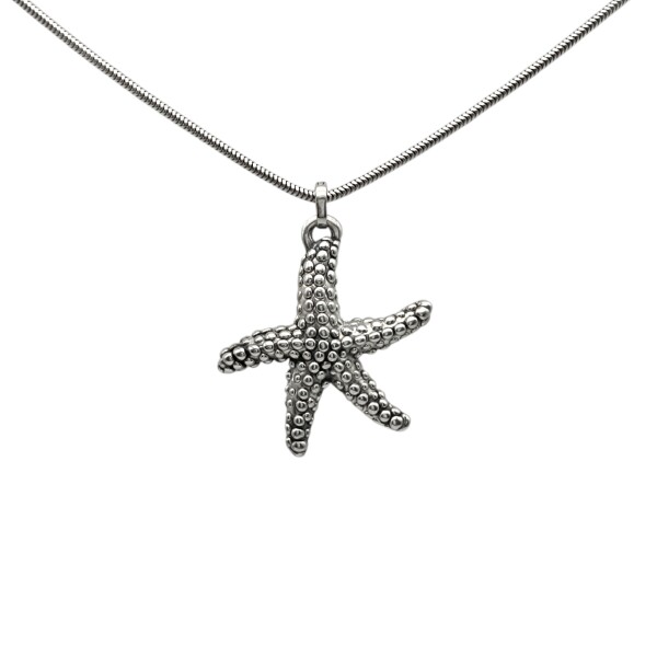Dije Colgante Estrella de Mar-Plata 925 inflada-Sin Piedra-CP3358 sinpiedra