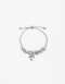 Pulseras Flexibles Metal Pulsera Flexible Dijes - Plateado Rodio
