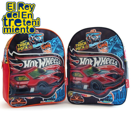 Mochila Hot Wheels Infantil 15'+ Kit Escolar Regalo Mochila Hot Wheels Infantil 15'+ Kit Escolar Regalo