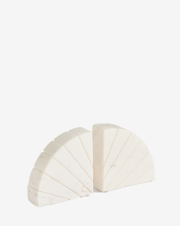 Sujetalibros Serela de mármol blanco Sujetalibros Serela de mármol blanco