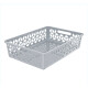 Cesto organizador raso 9L GRIS