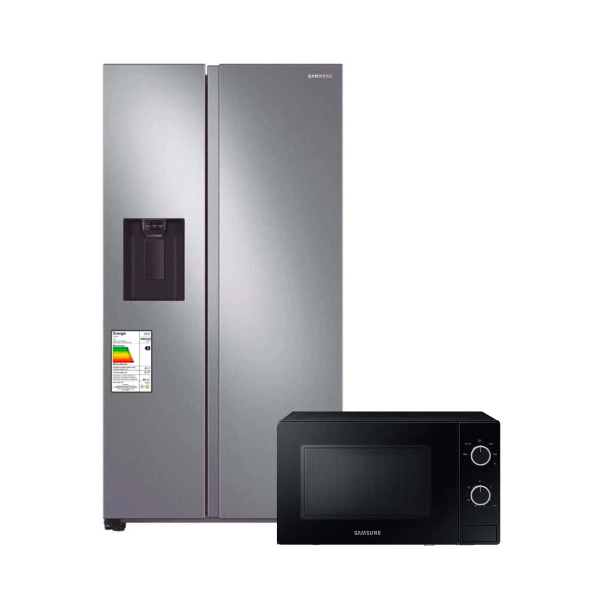 Heladera Samsung 716 L Side By Side + Microondas Samsung 20 Lts ¡De Regalo! 