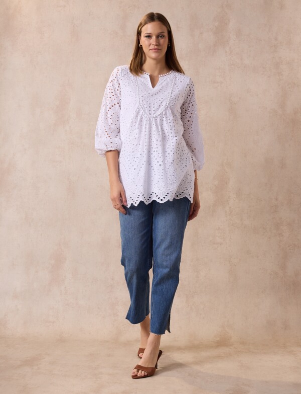 Blusa Broderie BLANCO