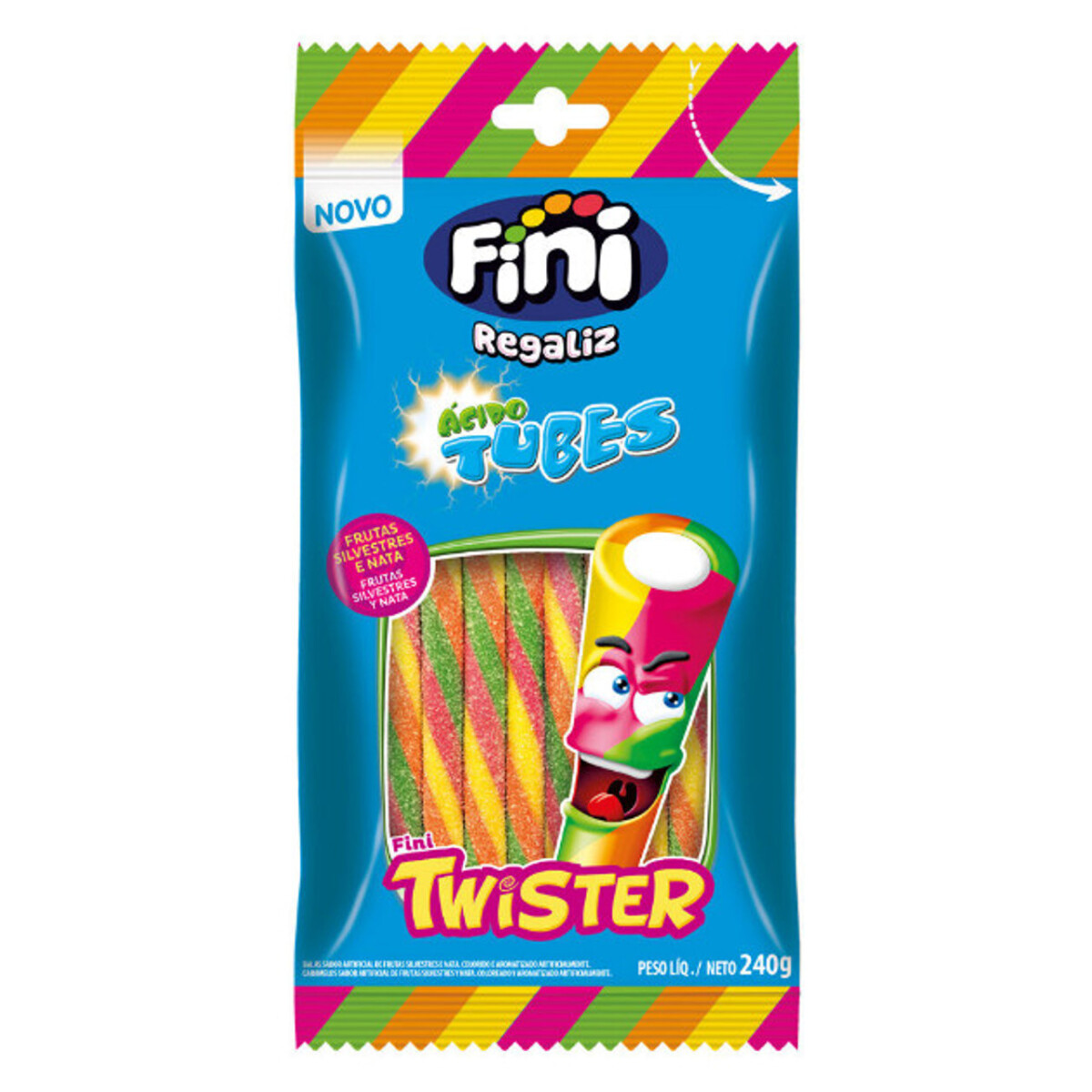 Fini Tubes Regaliz 240 grs - Twister Acido 