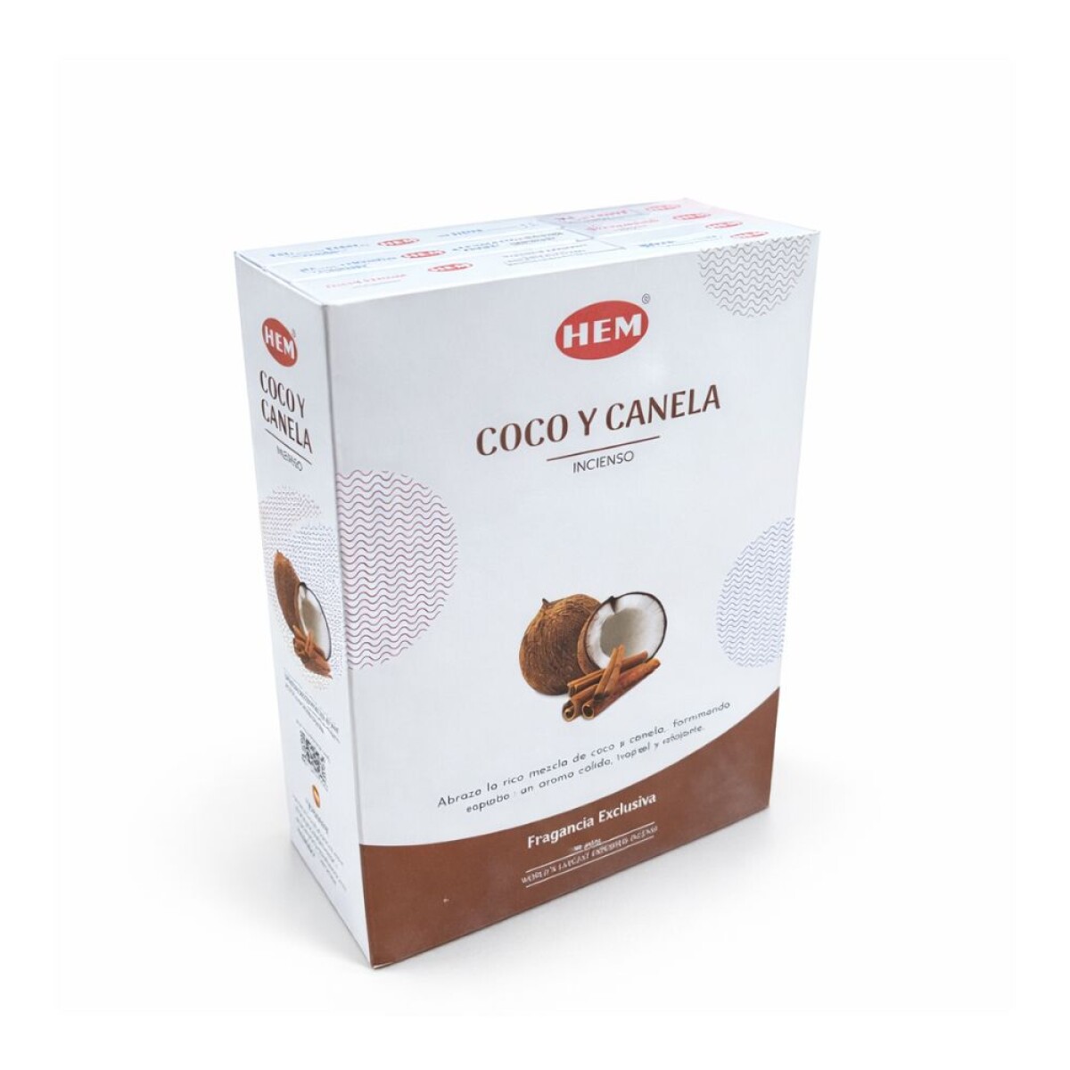 INCIENSO HEM PREMIUM 25 GR X12 - Coco/canela 