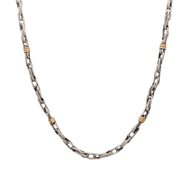 Cadena Singapur rolo-Plata y Oro-Sin piedra-CD5023 sinpiedra