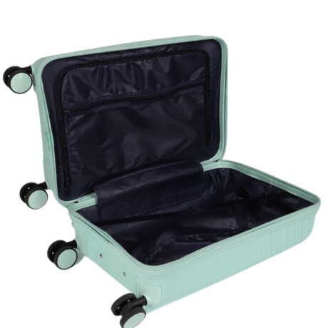 Valija Carry On con bolsillo para laptop Verde agua