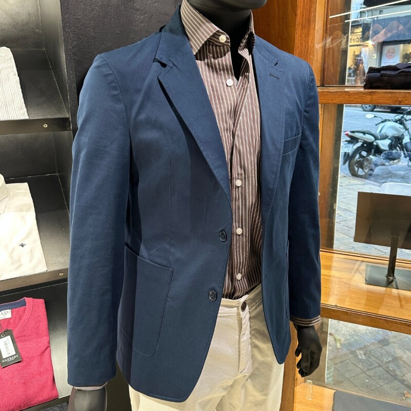 SACO GABARDINA AZUL