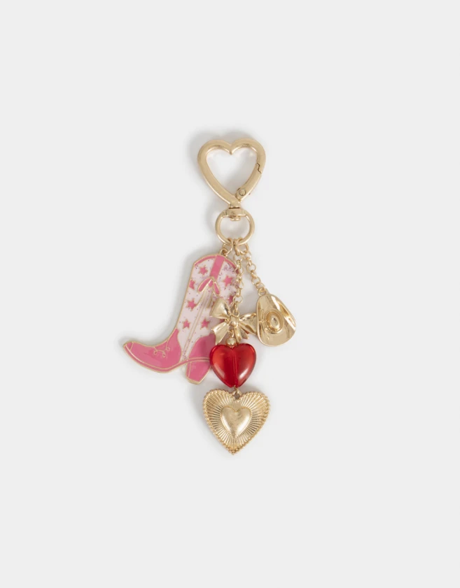 Llavero Metal Llavero Y Charm De Multidijes Western - Combinacion Tricolor
