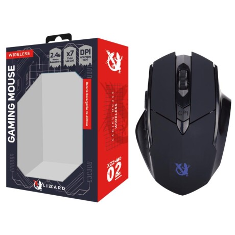 Mouse Inalámbrico Gamer X-Lizzard Xzz-Mo-02 1600 Dpi Ub NEGRO