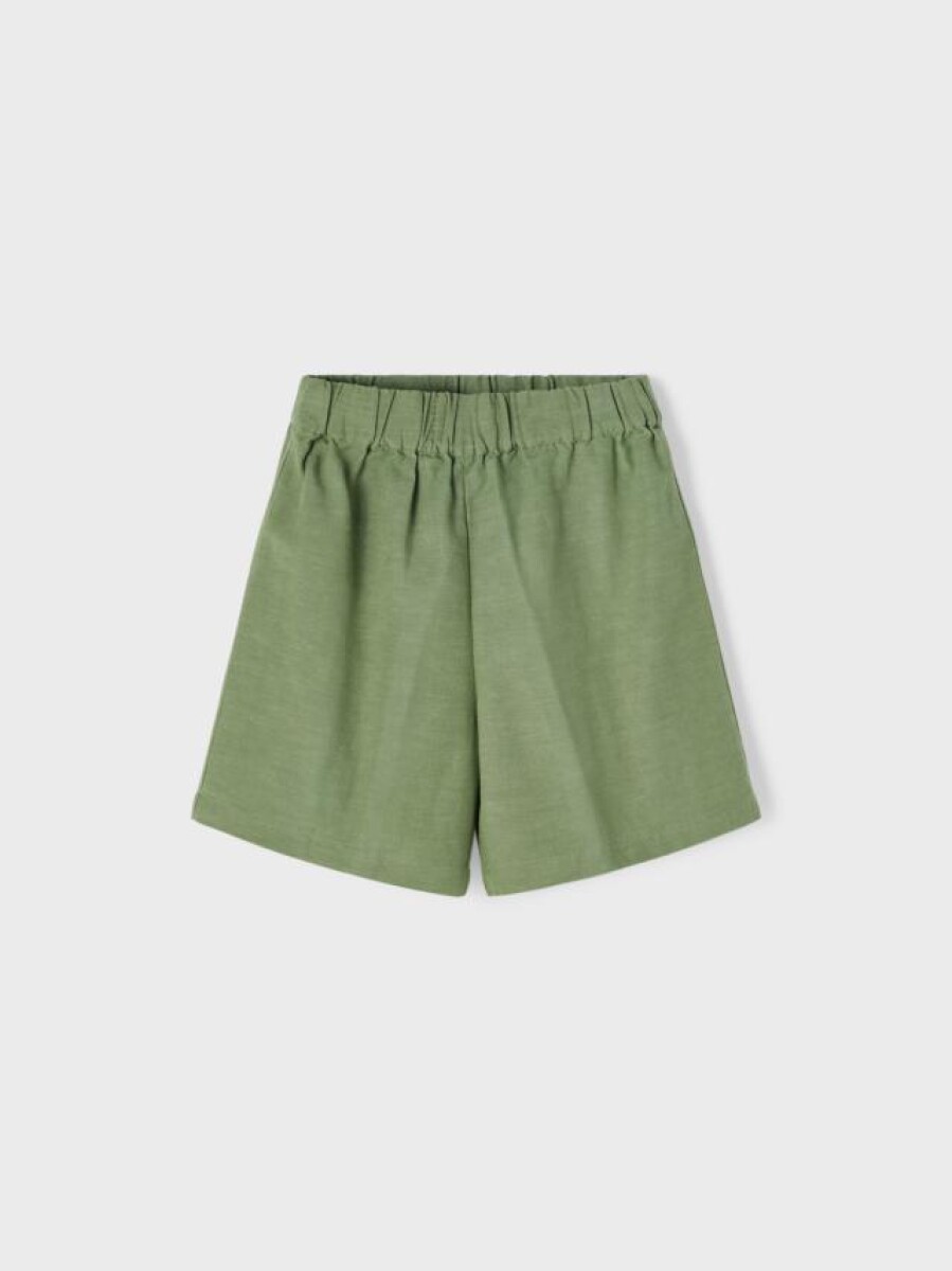 Shorts De Lino - Hedge Green 