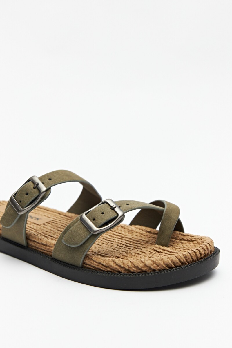 SANDALIA FOCUS Verde Oliva