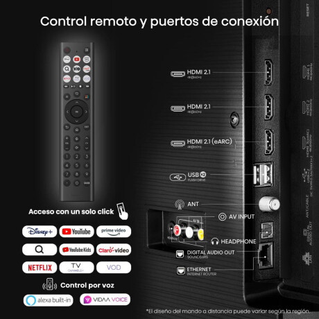 Smart TV Hisense 50 QLED 4K VIDAA 50Q6QV