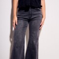 Imagen de Jean Flared Wide Leg - Denim Gris