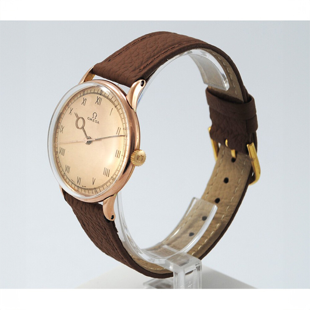 Omega Oro 18K Rosa 35 Mm Movimiento Manual Calibre R17.8 Sc. Año 1942 Omega Oro 18K Rosa 35 Mm Movimiento Manual Calibre R17.8 Sc. Año 1942
