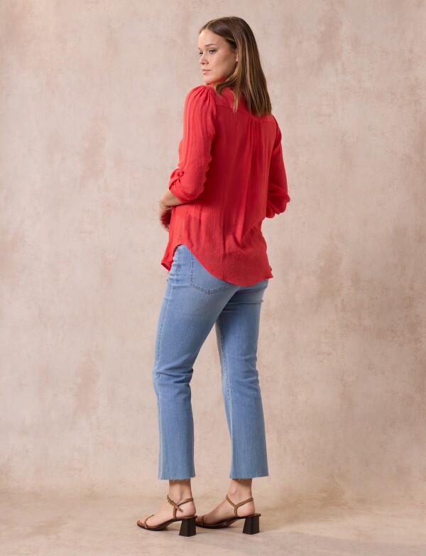 Blusa Botones ROJO