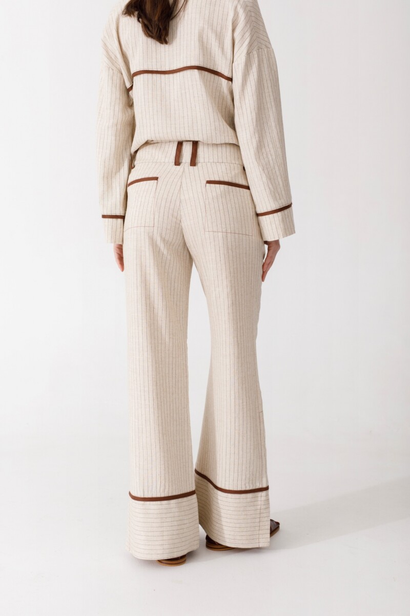 PANTALON COCO Rayas Beige