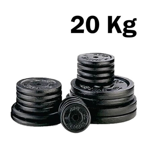 Set 2 Mancuernas + Barra 1.5m + 20 Kg Hierro Compacto 4 Discos 5Kg