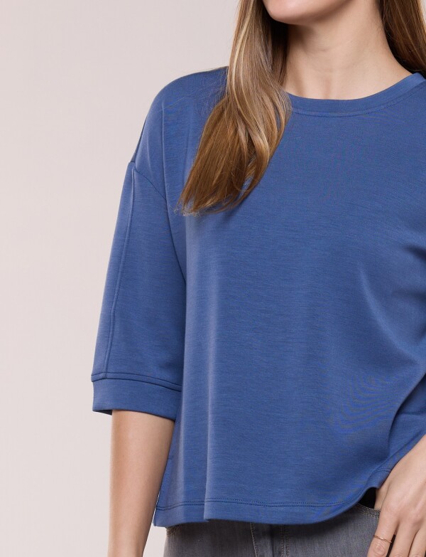 Buzo Comfy Manga Amplia GRIS AZULADO