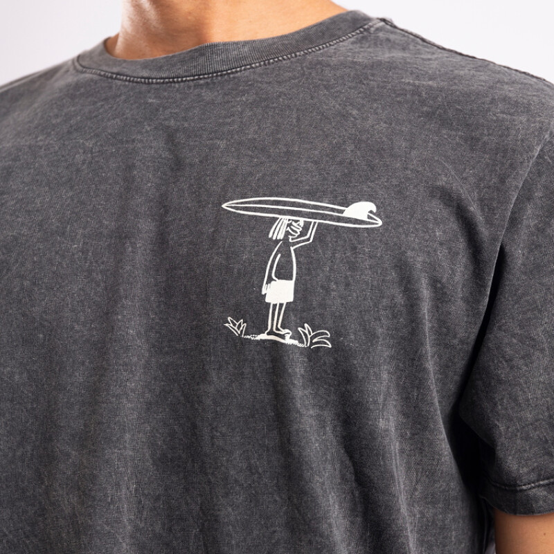 Remera La Isla Waves For All - Black mineral Remera La Isla Waves For All - Black mineral