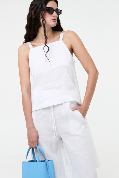 TOP ASIMETRICO Blanco